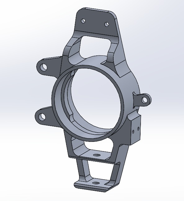 Diseño CAD de la Mangueta Desnuda
